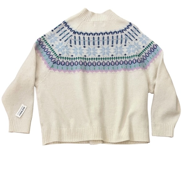 Old Navy Holiday Boxy Poly/Wool
Blend Sweater Women’s 2XL Cream Multicolor NWT - Picture 2 of 11